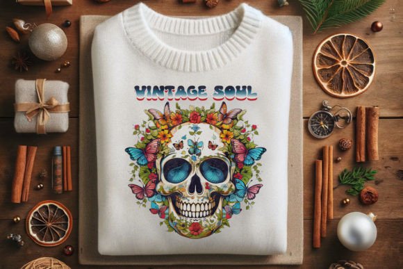 Download Vintage Soul Floral Skull - Vintage Collection
