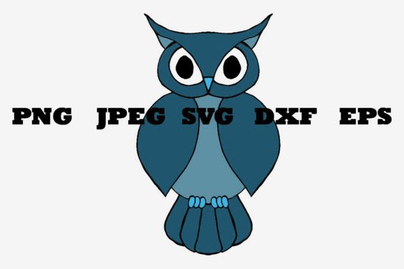 Download Navy Teal Owl Cutouts - Premium Resources