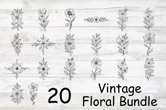 Download Vintage Floral Bundle - Vintage Collection