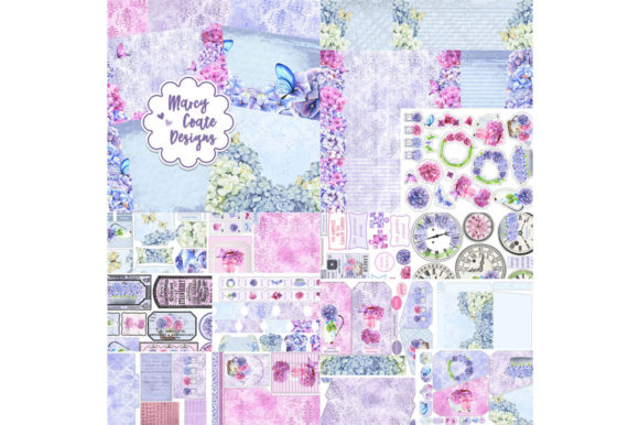 Download Hydrangeas Printable Journal &amp; Craft Kit - Printable journal Collection