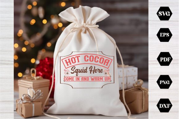 Download Vintage Christmas Sign Hot Cocoa SVG - Vintage Collection
